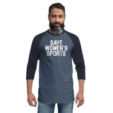 Save Women's Sports - 3/4 sleeve raglan shirt