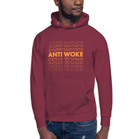 Anti Woke (Echo) Orange - Unisex Hoodie