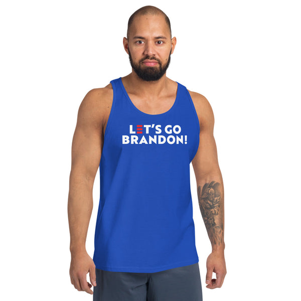 LET'S GO BRANDON! (Team Brandon) - Blue Unisex Tank Top