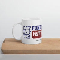 Fund the Student, Not the System (Collegiate) - White glossy mug