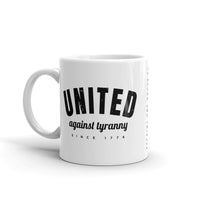 United Against Tyranny - White glossy mug