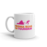 Virginia Runs On Youngkin - White glossy mug