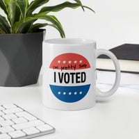 (I'm Pretty Sure) I Voted - White glossy mug