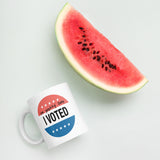 (I'm Pretty Sure) I Voted - White glossy mug