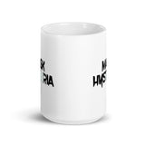 Mask Hysteria - White glossy mug