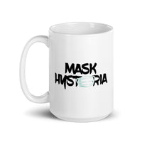 Mask Hysteria - White glossy mug