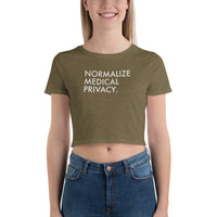 Normalize Medical Privacy - Women’s Crop Tee