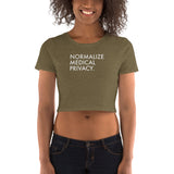 Normalize Medical Privacy - Women’s Crop Tee